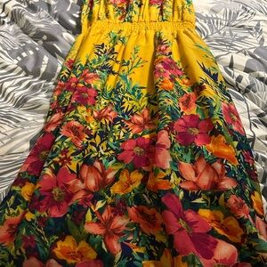 Floral Yellow Skirt
